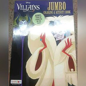 Disney Villains Coloring & Activity Book - New
